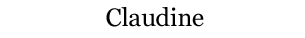 Claudine