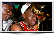 Michael Jordan Wins First NBA Championship